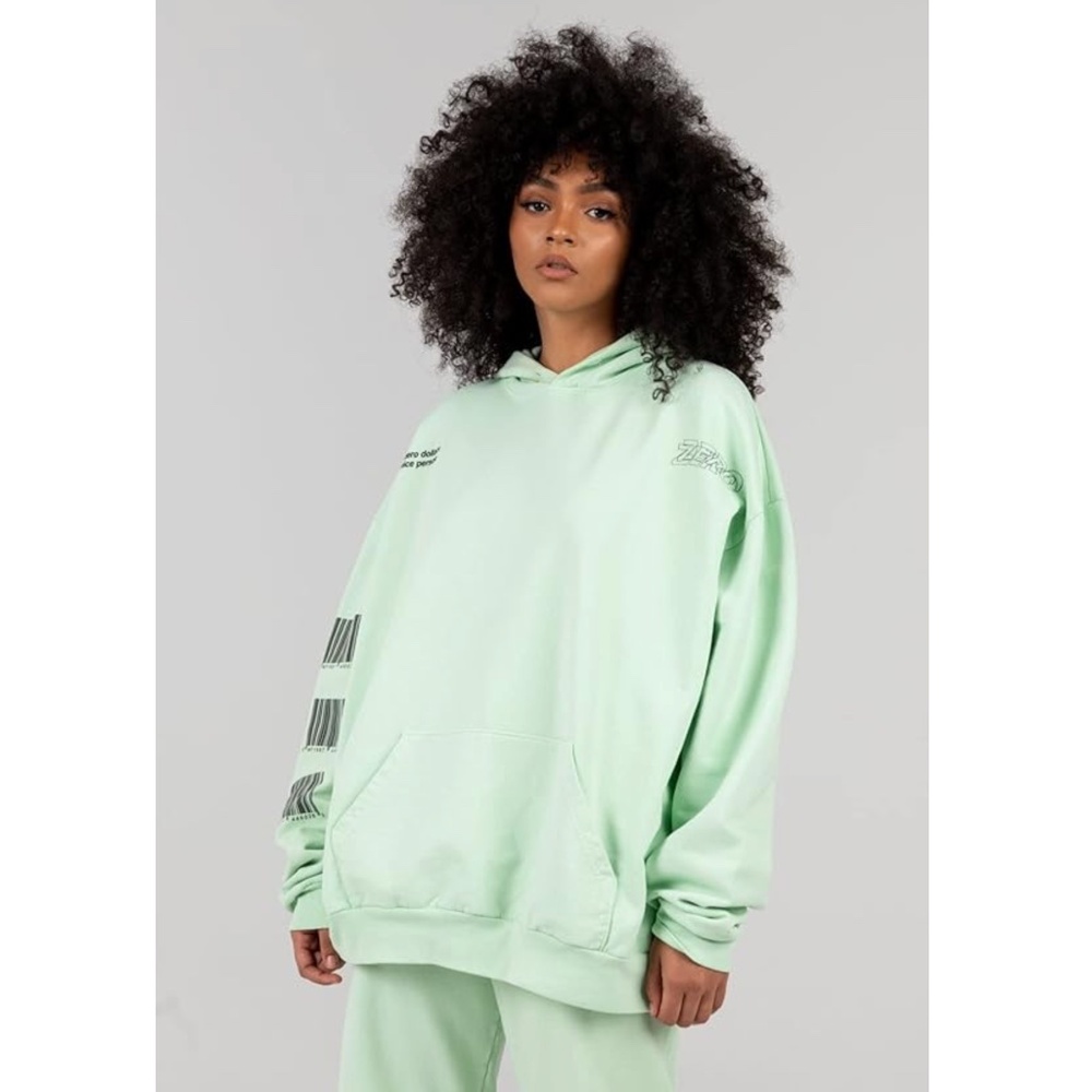The Mayfair Group It Costs Zero Dollars Barcode Graphic Hoodie One Size